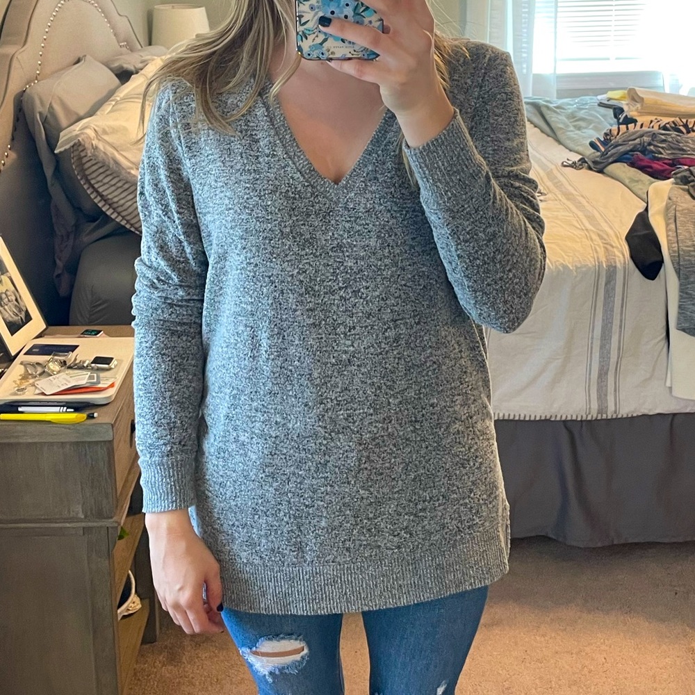 Lucky Brand V Neck Sweater Tunic